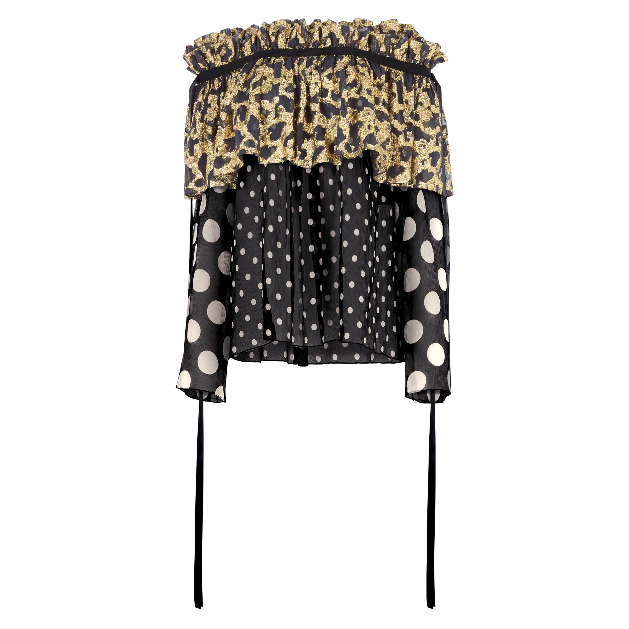 Polka Dot Satin Top
