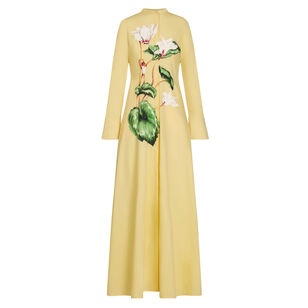 Cyclamen Cotton Poplin Caftan