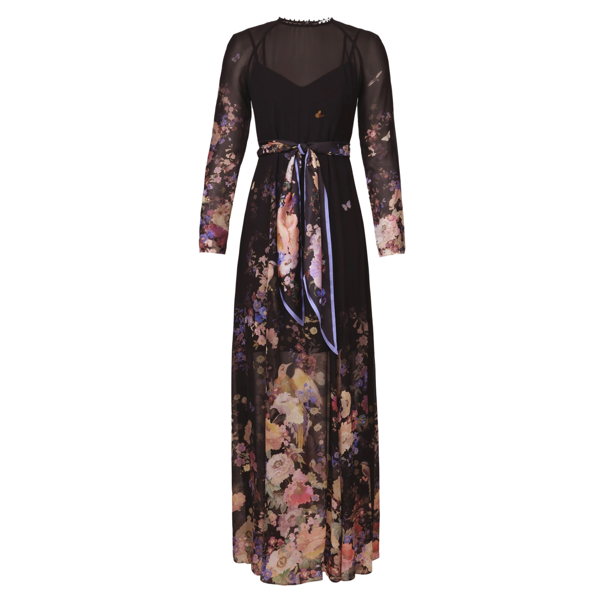 Luna Long Sleeve Maxi Sheath Dress