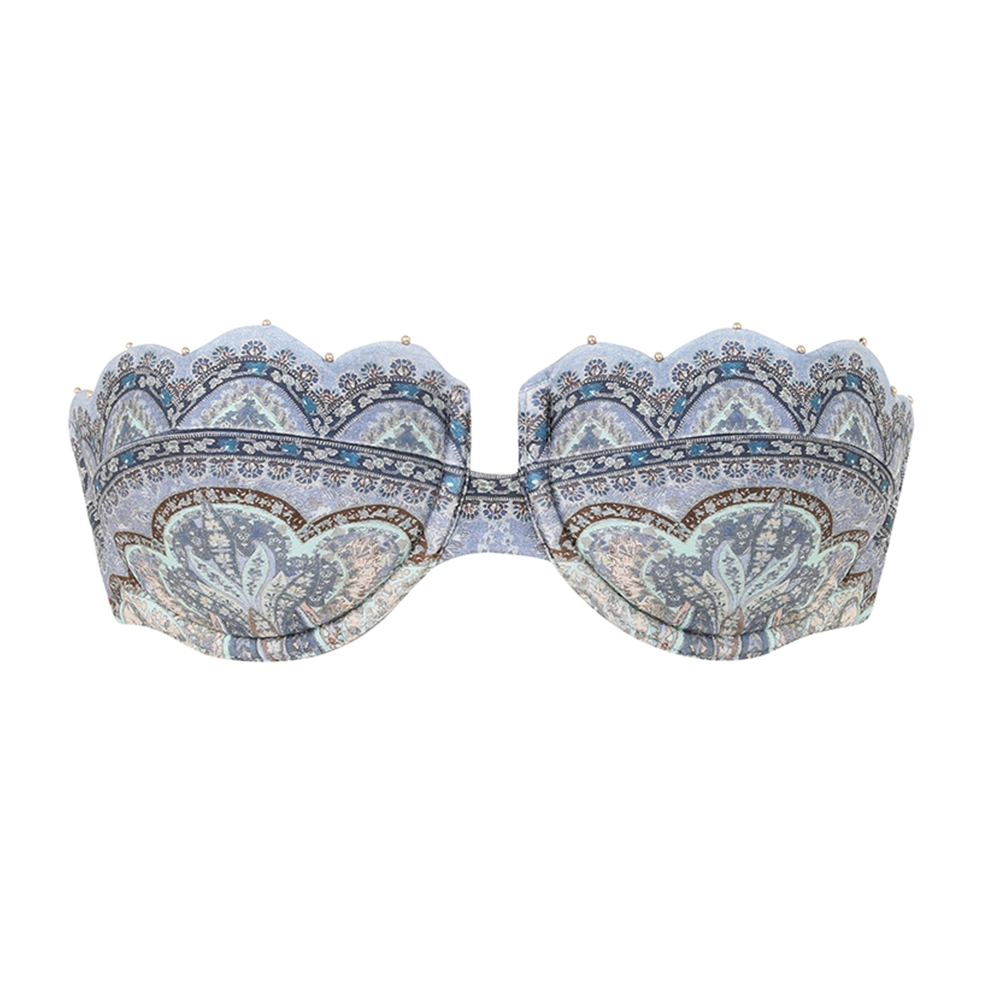 Wanderlust Scallop Balconette Swim Top