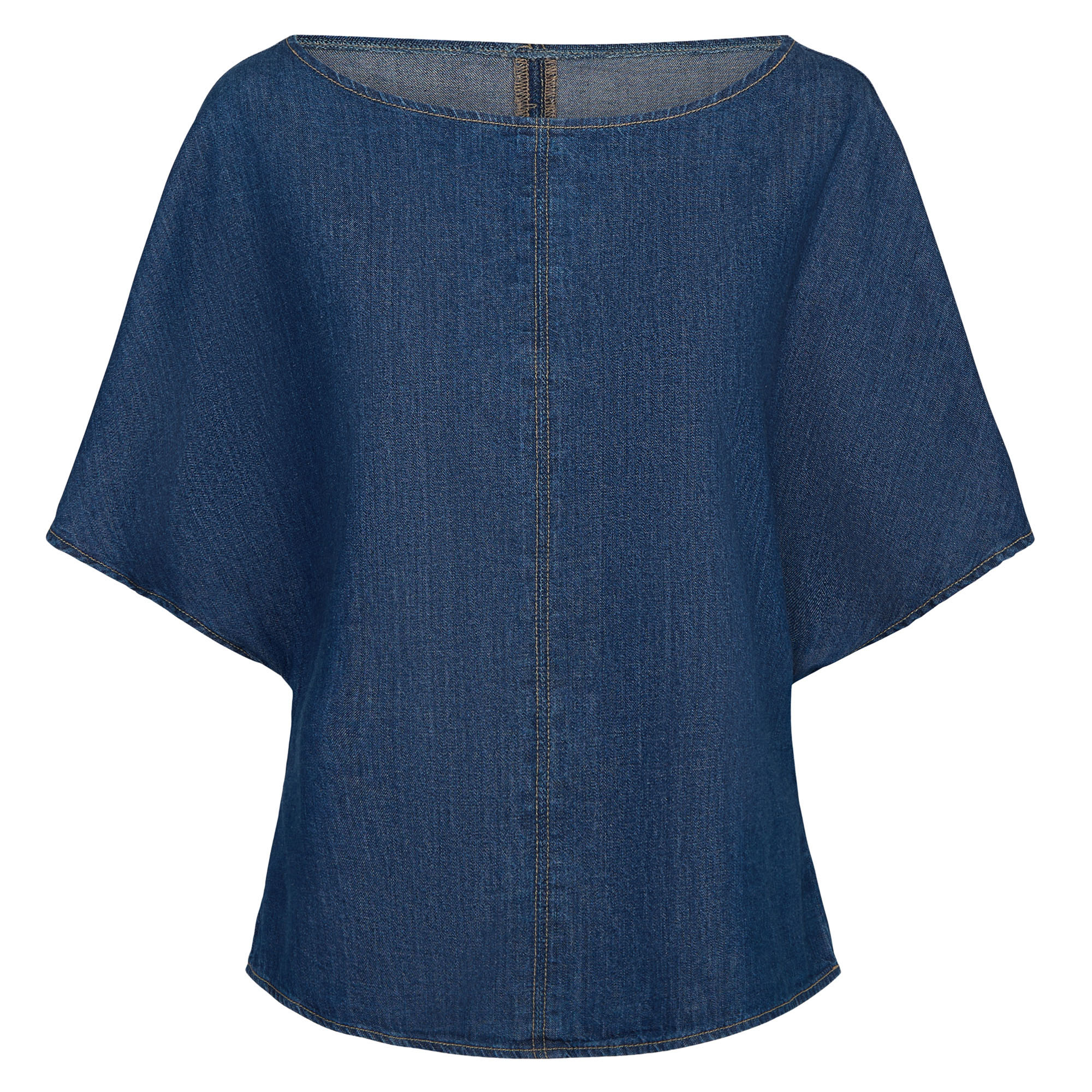 Simple Tee In Denim Shirting