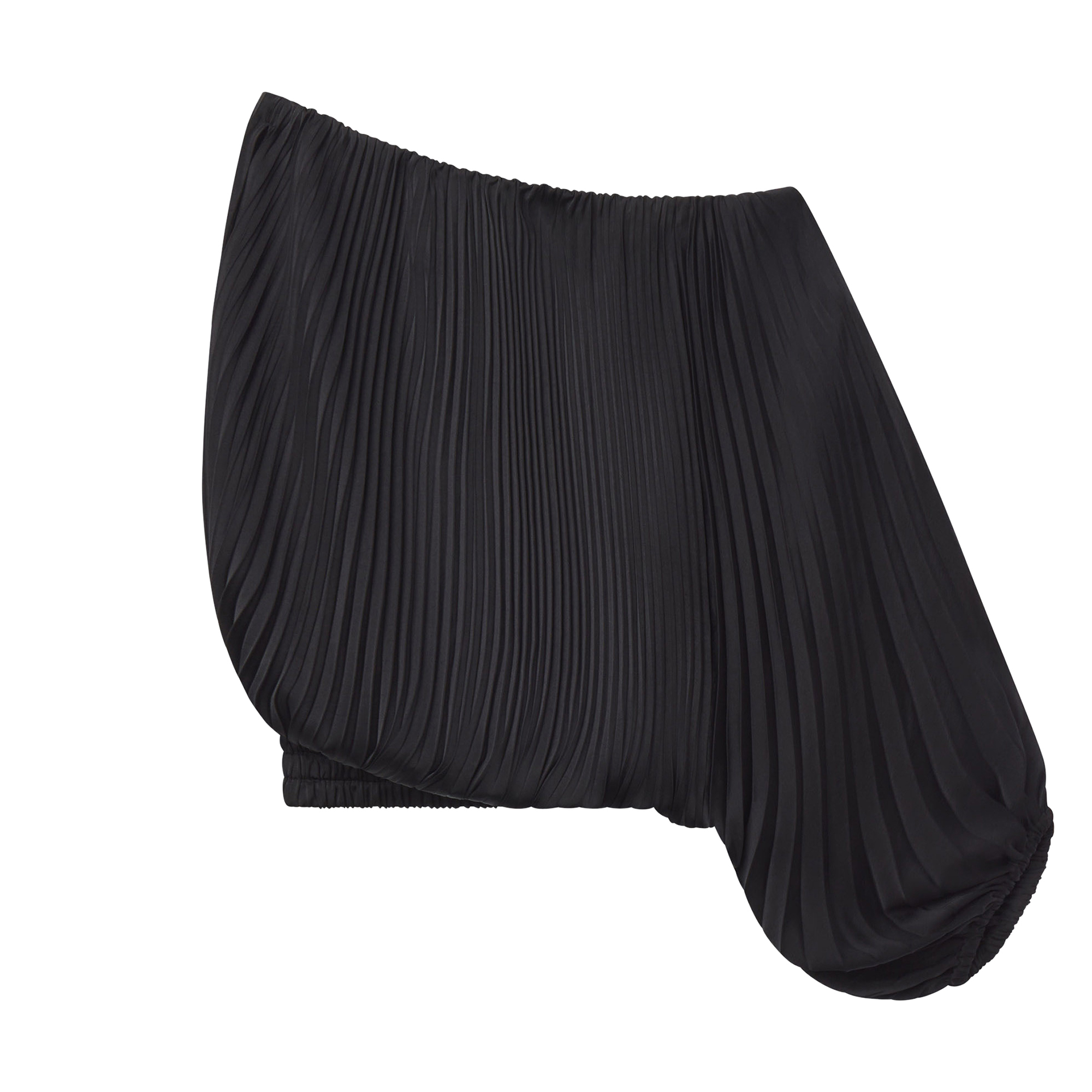 Mara Pleated Asymmetric One-Shoulder Top