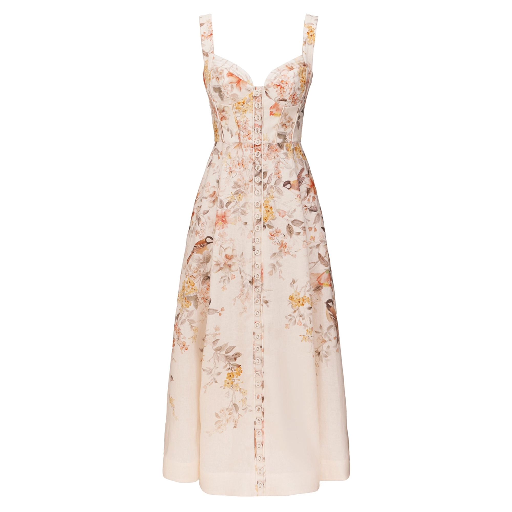 Luna Sleeveless Buttoned Picnic Dress