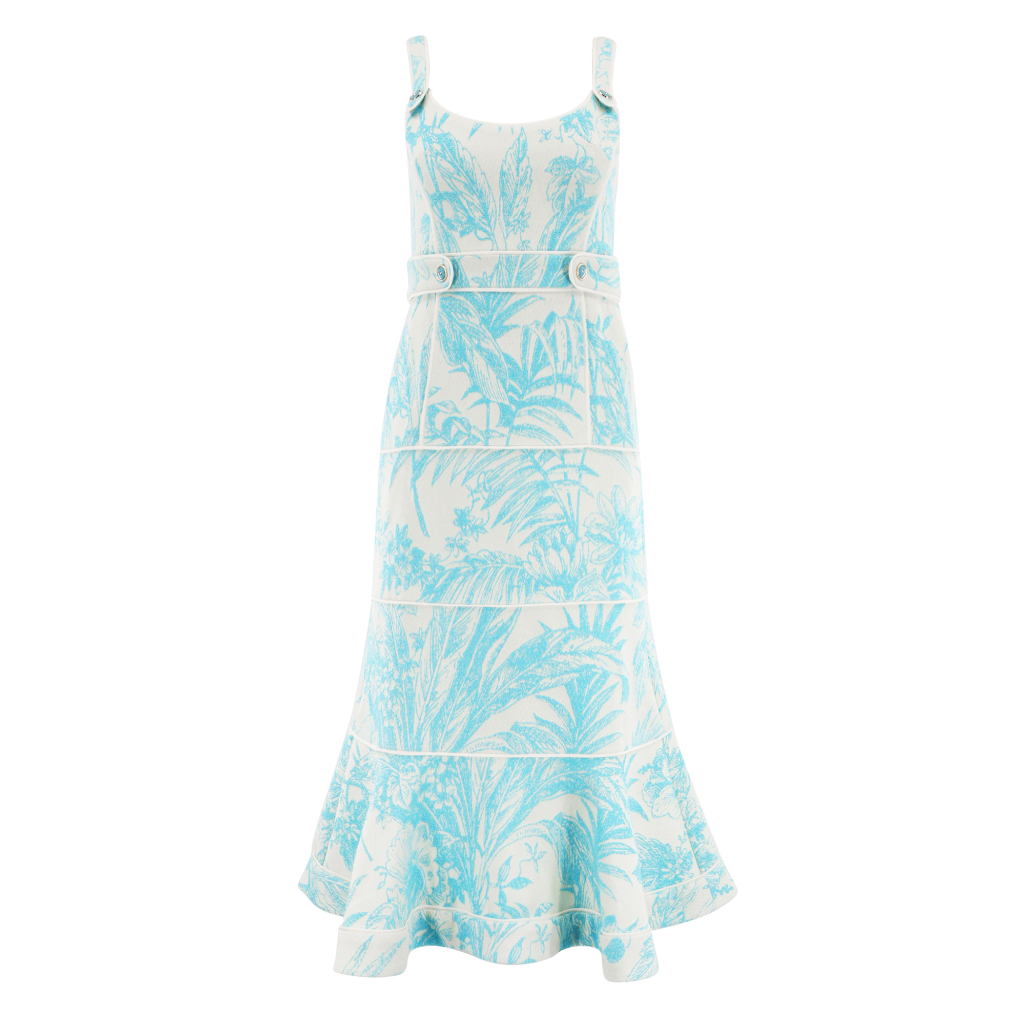 Kayleen Sleeveless Belted Midi Dress