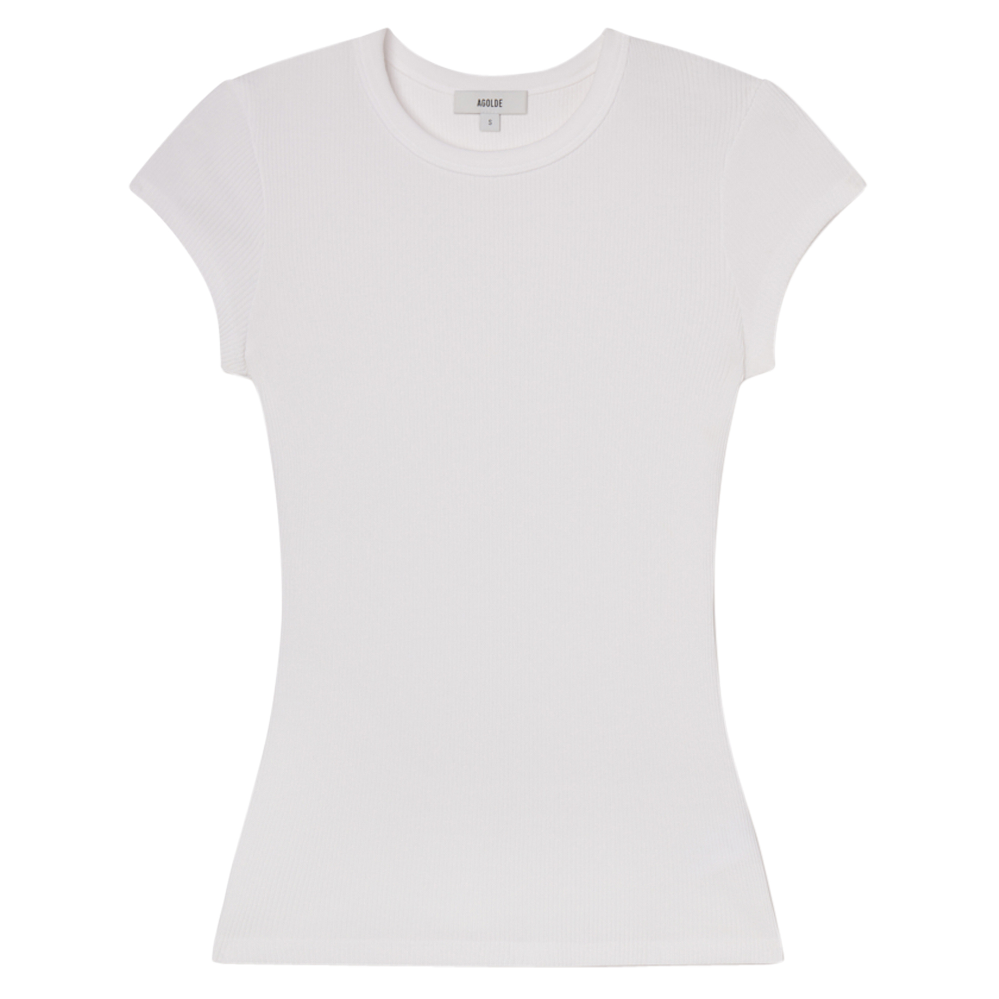 Edison Cap Sleeve Rib Knit Tee