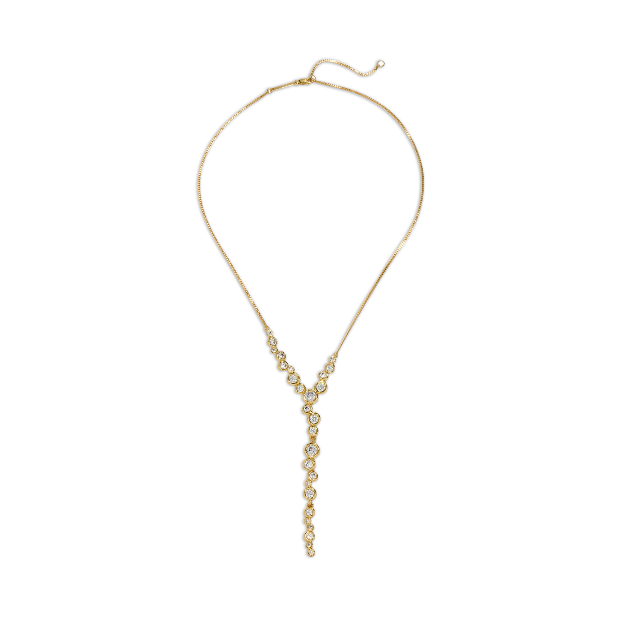 Asterales Gold Cascading Necklace
