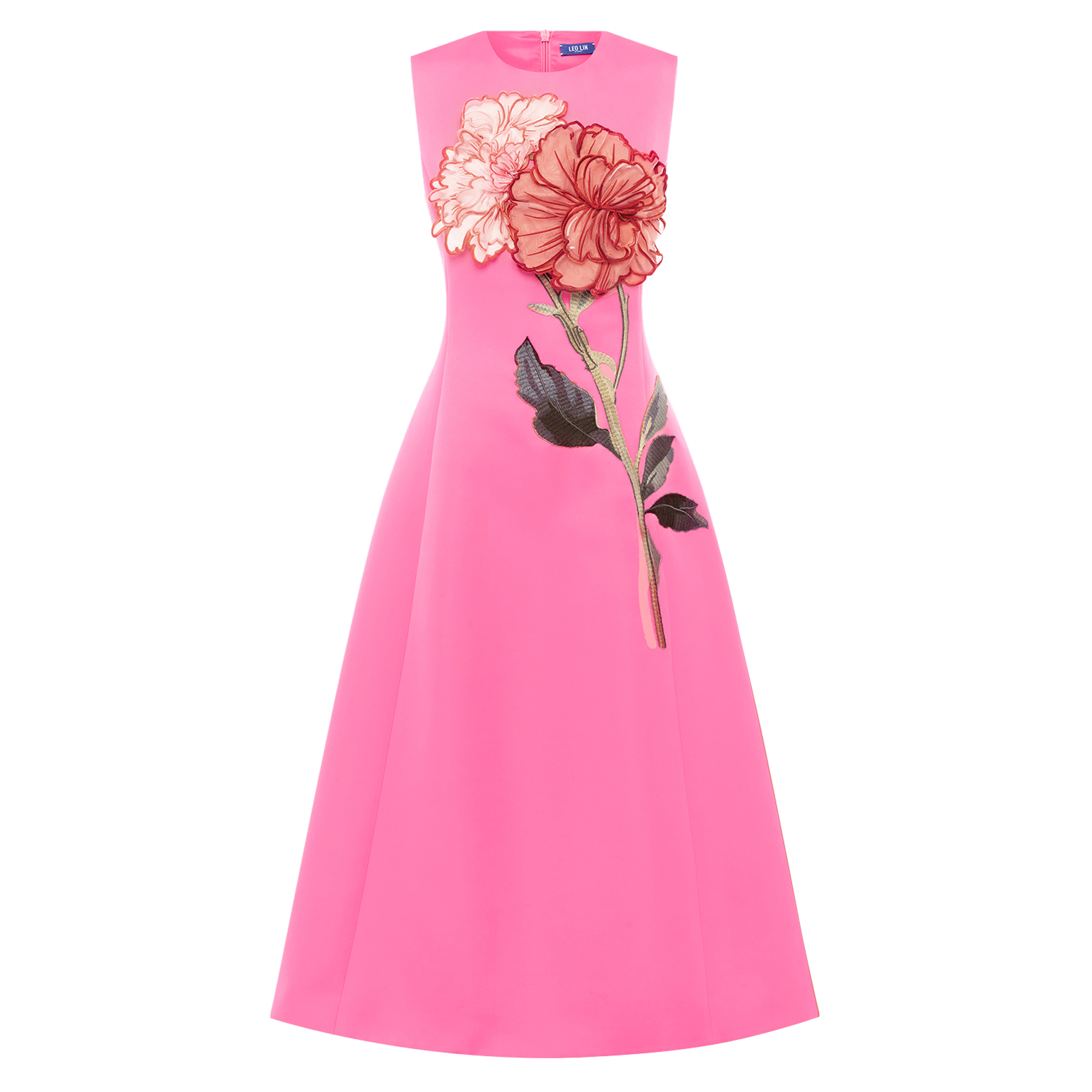 Cleo Applique Sleeveless Midi Dress