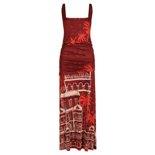 Plant of Joy Sleeveless Jersey Ankle-Length Dress